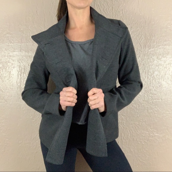Old Navy Gray Pea Coat - Picture 3 of 12